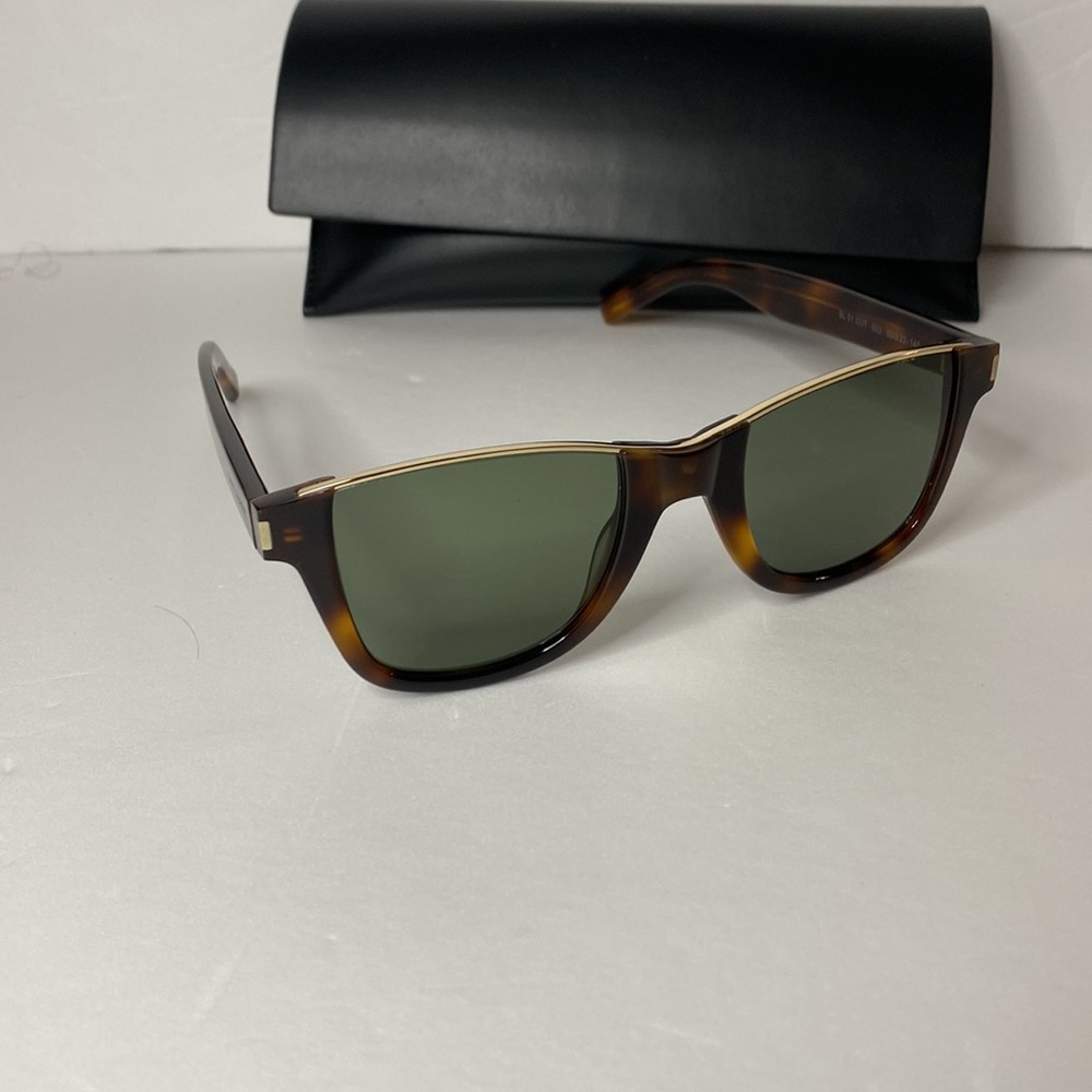 New Saint Laurent SL 51 CUT 002 Unisex Havana Sunglasses - Picture 7 of 16